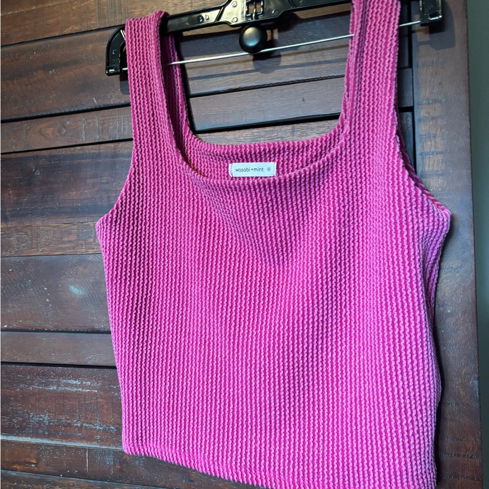 Pink Knit Tank Top Size M BUNDLE DISCOUNT - Checkout my other Listings!